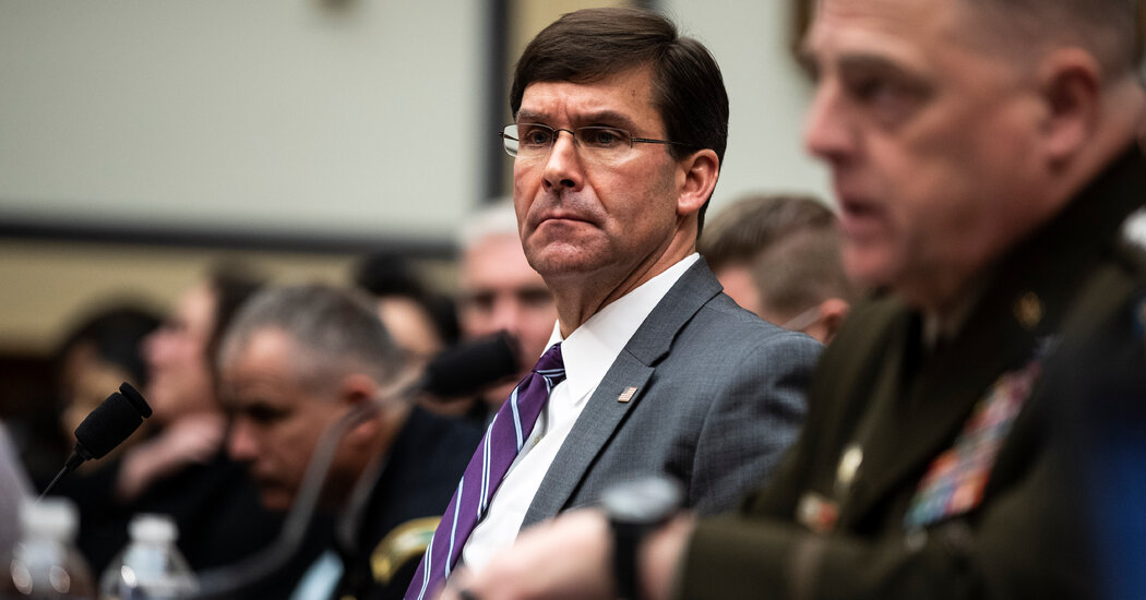 Esper Claims Defense Dept. Is Improperly Blocking Parts of His Memoir