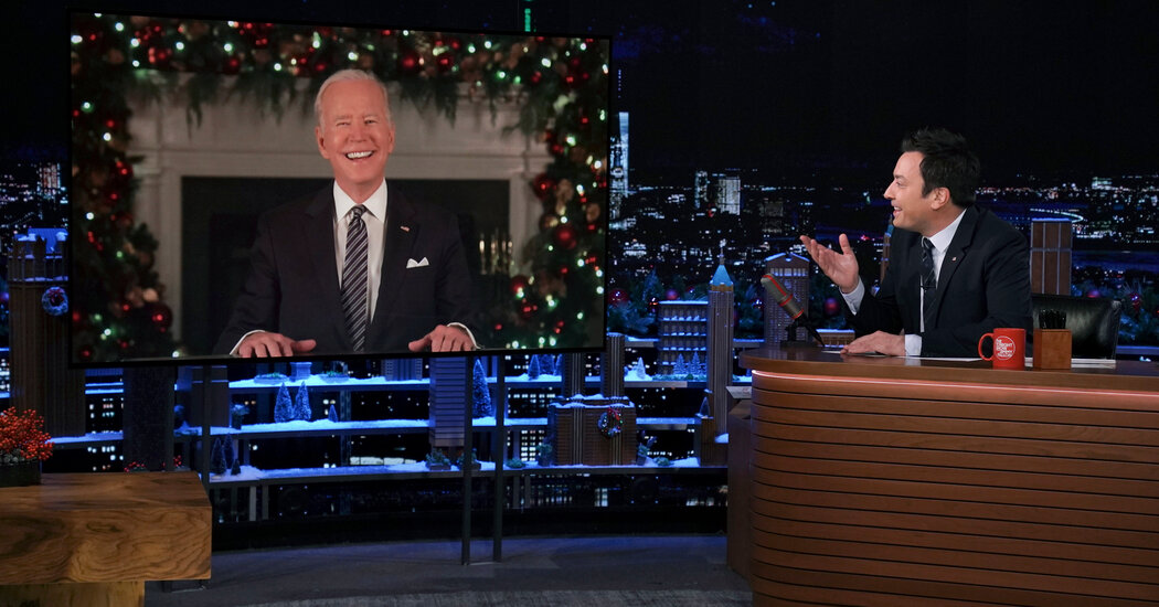 Biden Talks Vaccines and Bob Dole in Interview With Jimmy Fallon