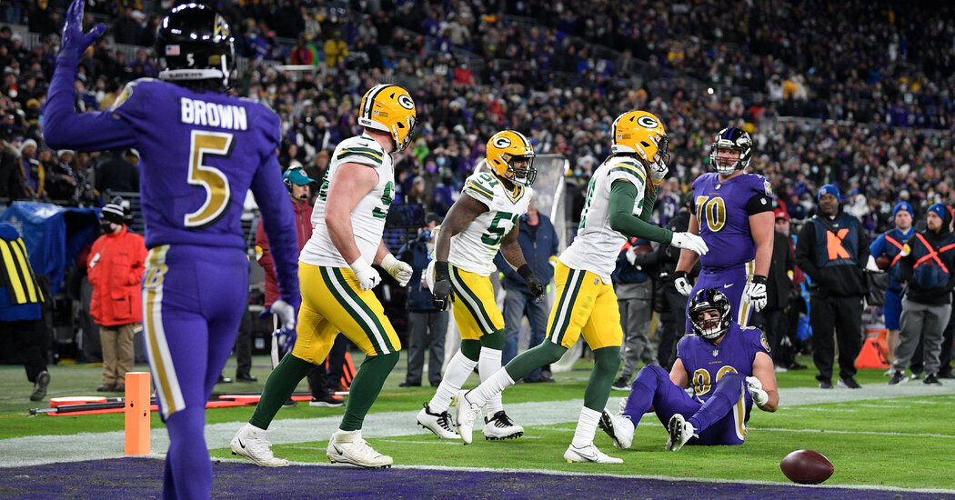 Packers Clinch Playoff Berth as Ravens Again Play the Odds