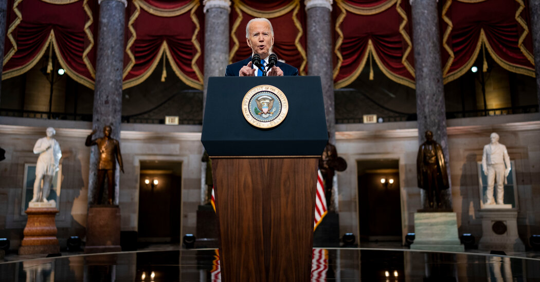 Biden Comes Out Swinging Against Republicans as His Agenda Stalls