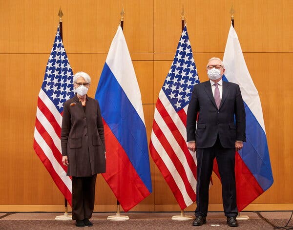 Live Updates: U.S. and Russia Meet Amid Fears of War in Ukraine