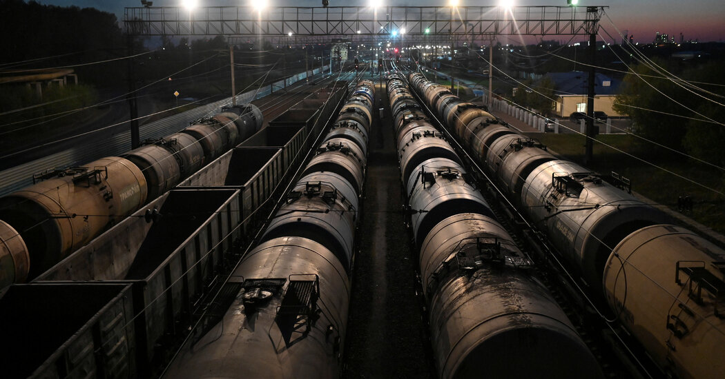 Oil prices jump, nearing 0 a barrel, as Ukraine developments roil energy markets.