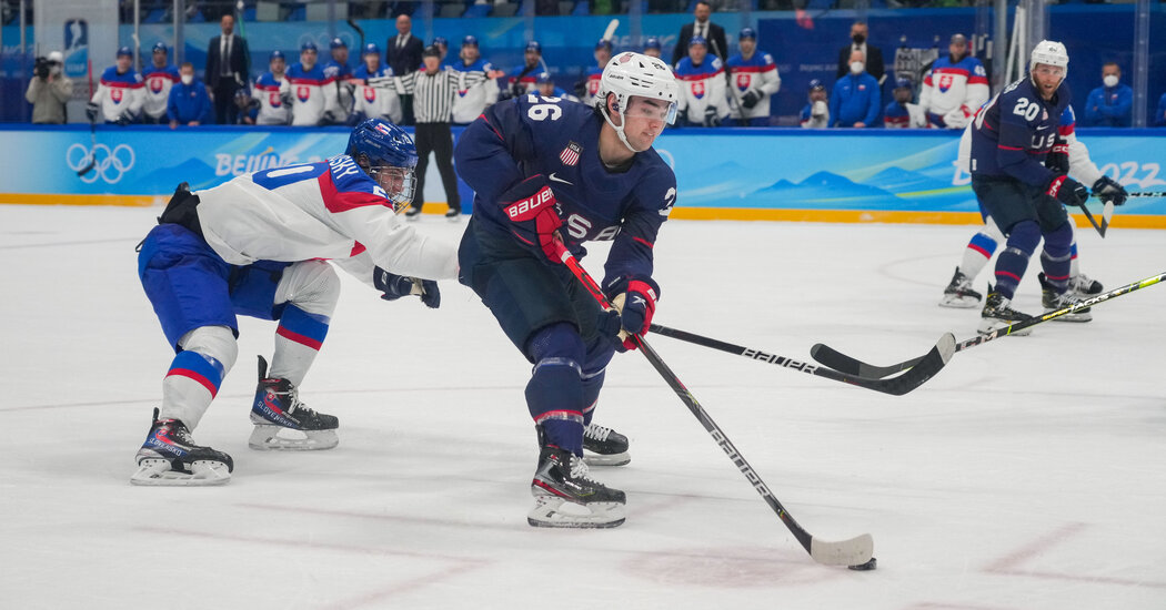 Olympics Live Updates: U.S. Men’s Hockey Is Out After Loss to Slovakia