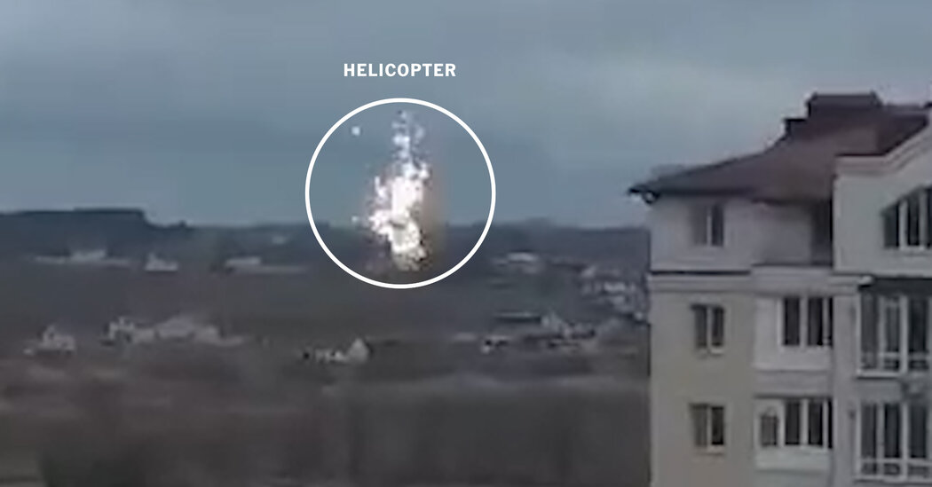 See Video of Russian Helicopters Attacking an Airport Near Kyiv