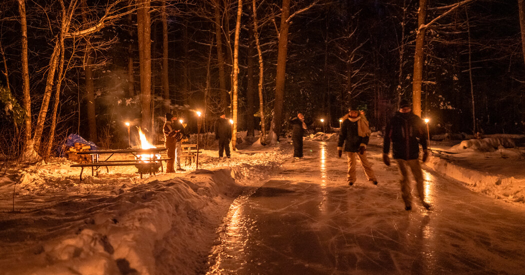 Ice Skating at a Rink Is Fun. Gliding Through a Forest? Glorious.