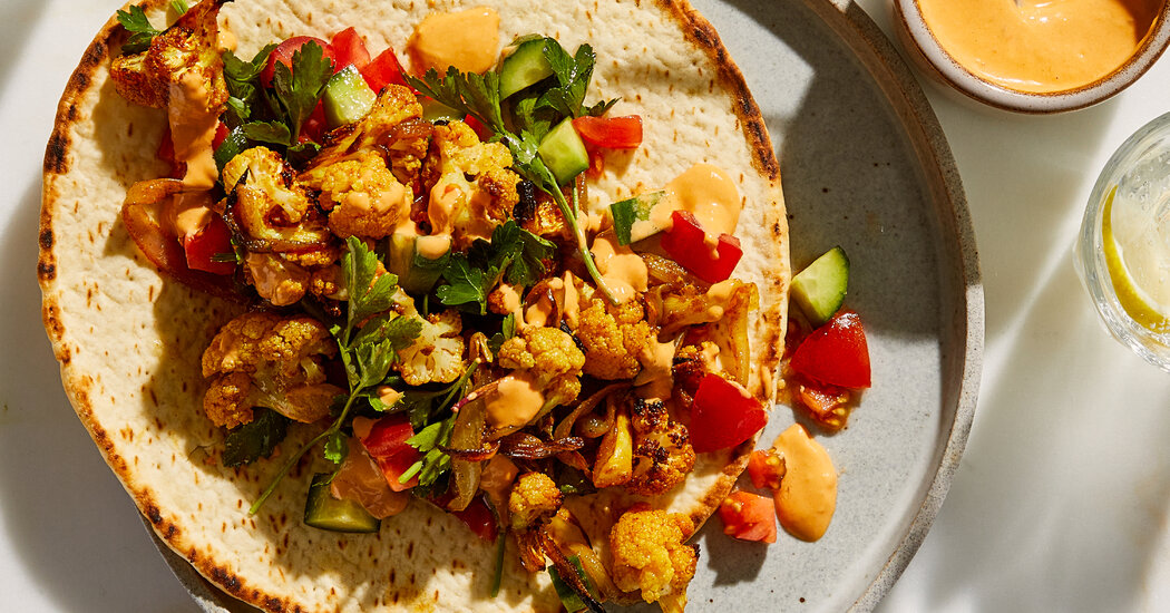 This Cauliflower Shawarma Reaches for Spring