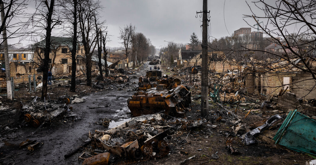 Ukraine Live Updates: Atrocities Prompt Calls for More Sanctions as Russia Pummels South