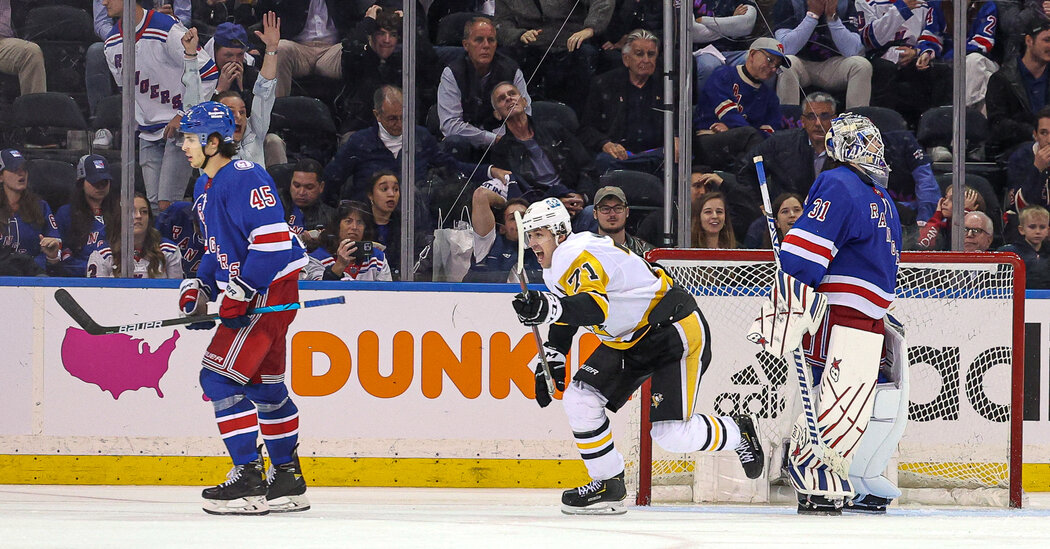 Penguins Edge Rangers in Triple Overtime to Take Game 1