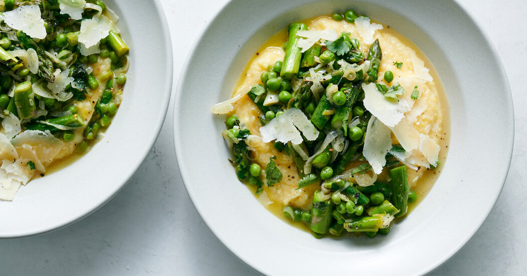 Seeking Spring Comfort? Try This Buttery, Vegetable-Topped Polenta.