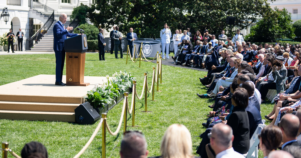 Surrounded by Survivors of Gun Violence, Biden Calls for More Action