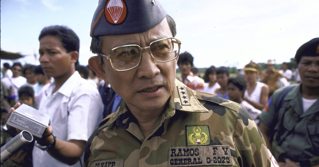 Fidel Ramos, Philippine President Who Broke With Marcos, Dies at 94