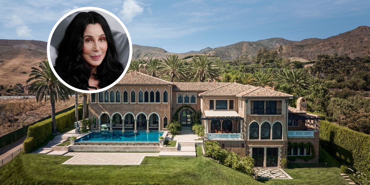 Cher Wants  Million for Her Venice-Inspired Malibu Home